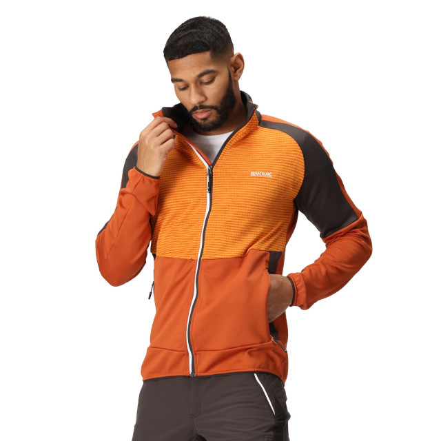 Regatta Heren yare vii full zip soft shell jas UTRG9344_burntcopperorangepepper large Regatta Heren yare vii full zip soft shell jas UTRG9344_burntcopperorangepepper large