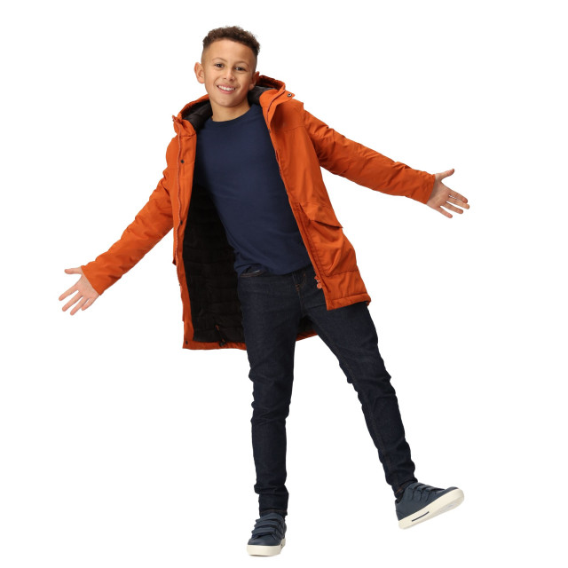 Regatta Farbank ski jas voor kinderen UTRG9317_burntcopperblack large