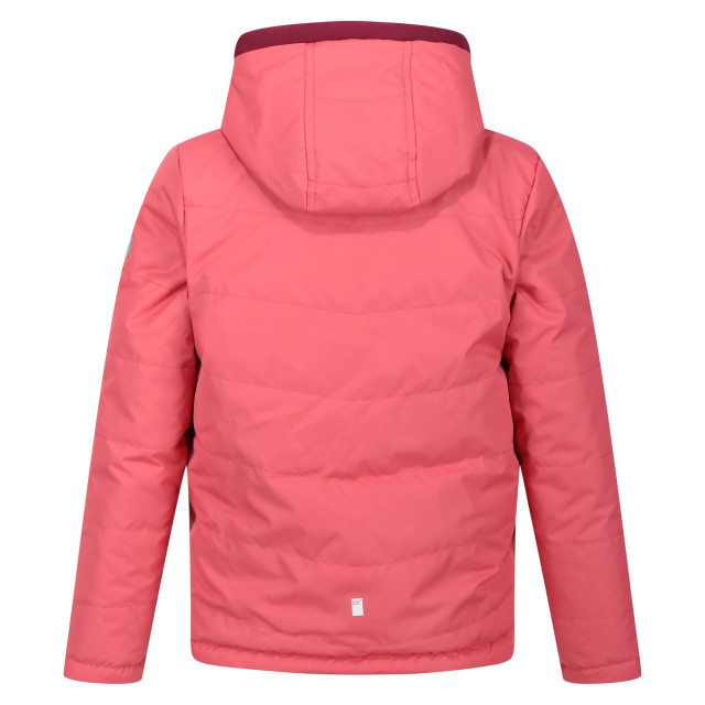 Regatta Kinder/kinder kyrell omkeerbaar jack met zebraprint UTRG9186_mineralredburgundy large