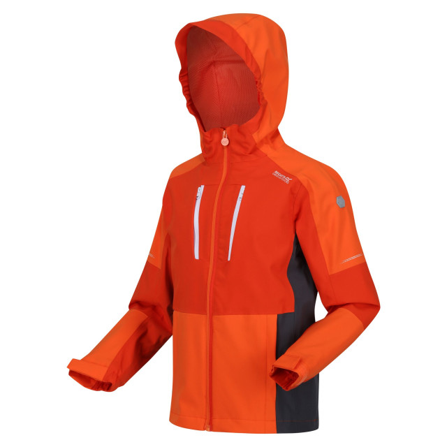 Regatta Kinder/kinder highton iv waterdichte jas UTRG9162_rustyorangeblazeorange large