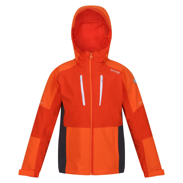 Regatta Kinder/kinder highton iv waterdichte jas UTRG9162_rustyorangeblazeorange large