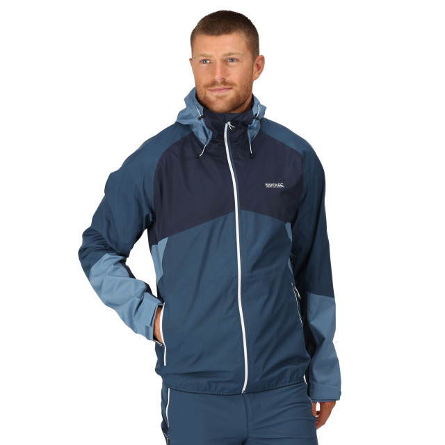 Regatta Heren deserto waterdichte jas met capuchon UTRG9149_bluewingnavy large Regatta Heren deserto waterdichte jas met capuchon UTRG9149_bluewingnavy large
