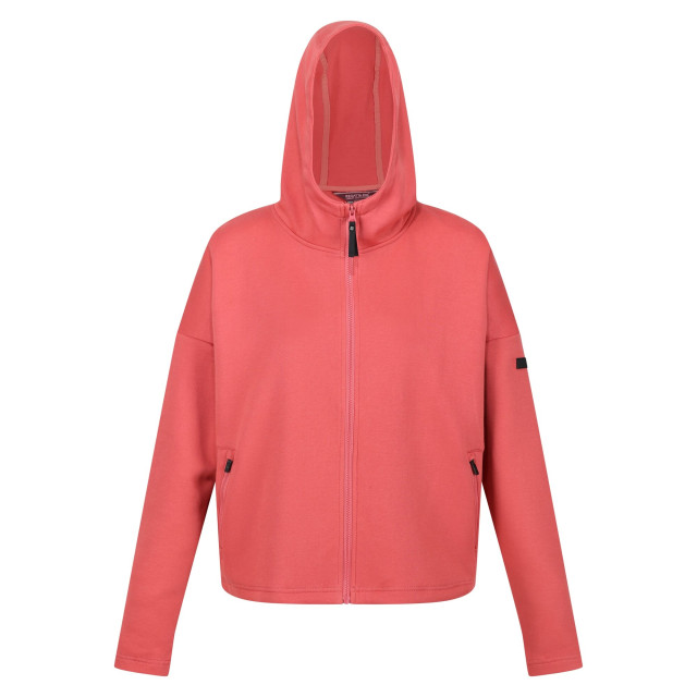 Regatta Dames rossall full zip hoodie UTRG9095_mineralred large