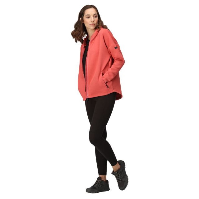Regatta Dames rossall full zip hoodie UTRG9095_mineralred large