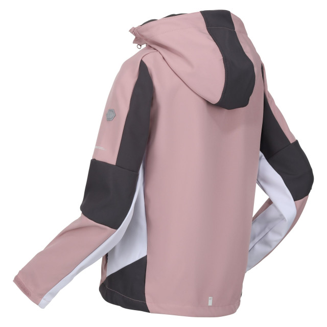 Regatta Kinder/kids acidity vi lichtgewicht soft shell jas UTRG9089_duskyrosesealgrey large