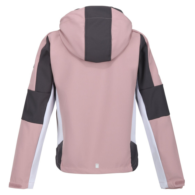 Regatta Kinder/kids acidity vi lichtgewicht soft shell jas UTRG9089_duskyrosesealgrey large