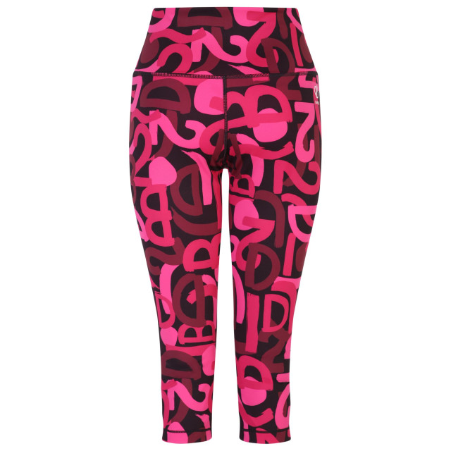 Dare2b Dames influential graffiti 3/4 legging UTRG9070_purepink large