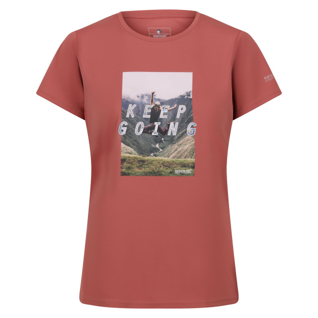 Regatta Dames fingal vii keep going t-shirt UTRG9054_terracotta large