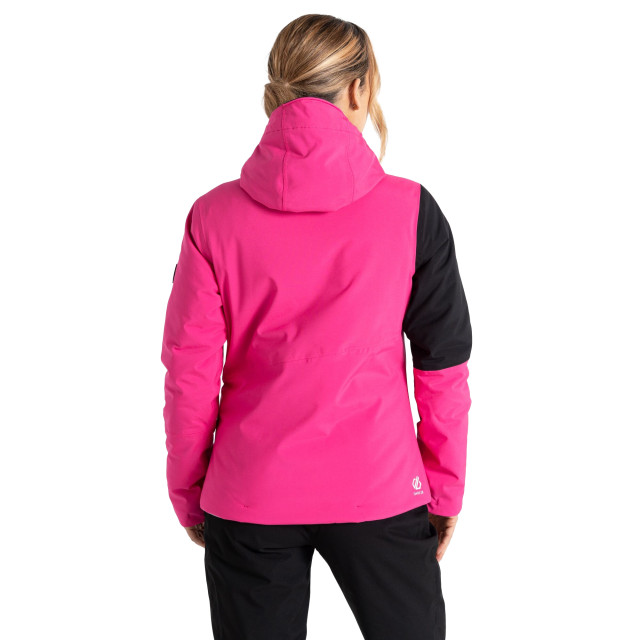 Dare2b Dames ice colour block ski-jas UTRG8991_purepinkblack large