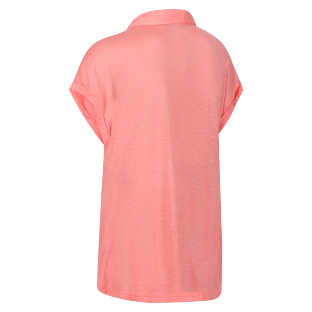 Regatta Dames lupine t-shirt met kraagje UTRG8971_shellpink large