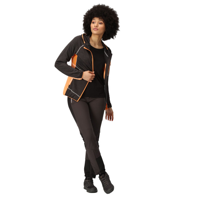 Regatta Dames attare ii marl jacket UTRG8879_blackapricotcrush large Regatta Dames attare ii marl jacket UTRG8879_blackapricotcrush large