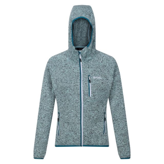 Regatta Dames newhill marl fleecejas met capuchon UTRG8830_seahaze large