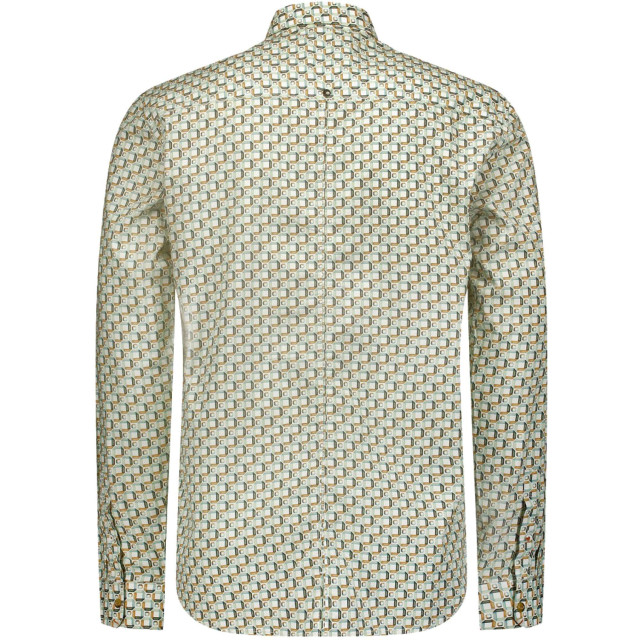No Excess Overhemd lange mouw met print stretch mint 23450209-058 large