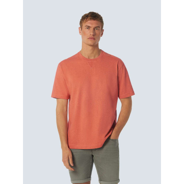 No Excess T-shirt korte mouw ronde hals melange melon 23350228-191 large