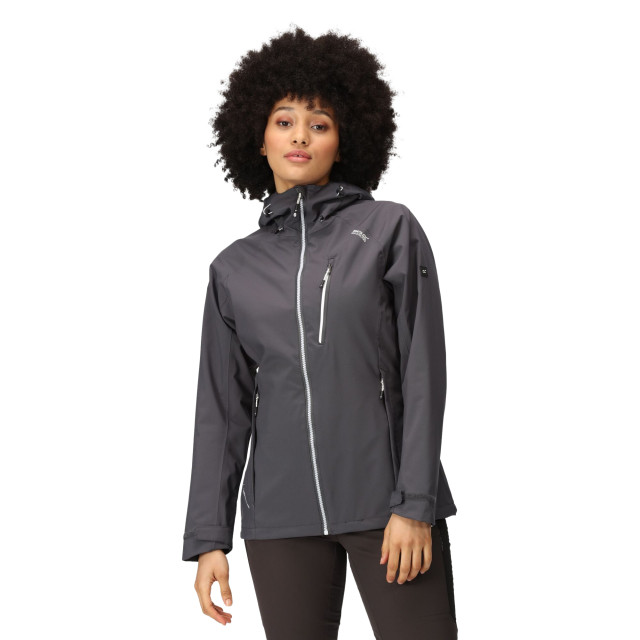 Regatta Dames birchdale waterdichte shell jas UTRG3330_sealgreywhite large