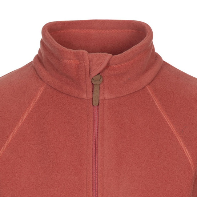 Trespass Dames trouper fleecejack met lederen afwerking UTTP5435_rhubarbred large