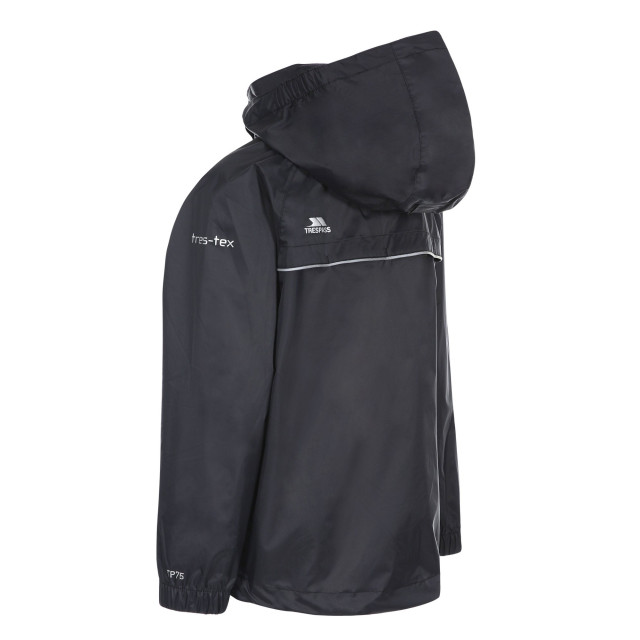 Trespass Kinderen/kinderen qikpac x unisex packaway jacket UTTP4776_blackcarbon large