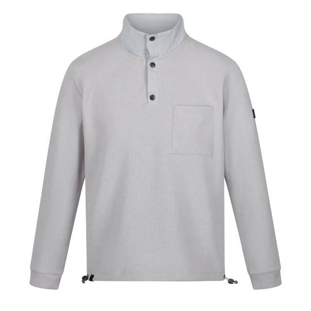 Regatta Heren galino sweatshirt met knoopdetail UTRG8590_silvergrey large