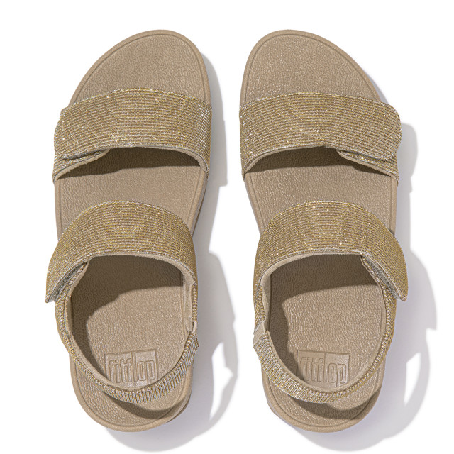 FitFlop Lulu adjustable shimmerlux back-strap sandals GA2 large