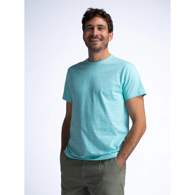 Petrol Industries Heren t-shirt m-1040-tsr646 5180 aqua Shirt M 1040 TSR646 5180Aqua large
