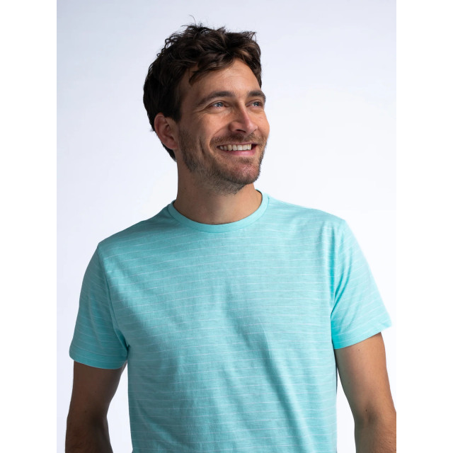 Petrol Industries Heren t-shirt m-1040-tsr646 5180 aqua Shirt M 1040 TSR646 5180Aqua large