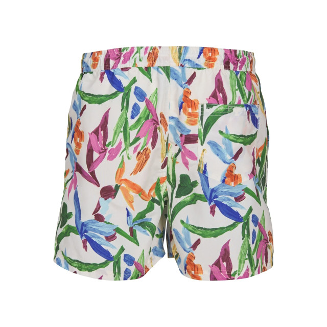 Jack & Jones Heren zwemshort jpstfiji jjswim gebloemde print 12253510-Creme large