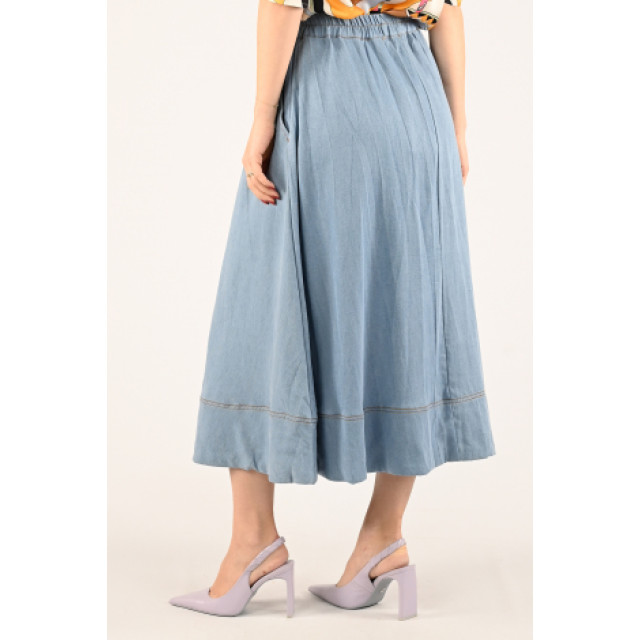Co'Couture Rok wijd lang blauw large
