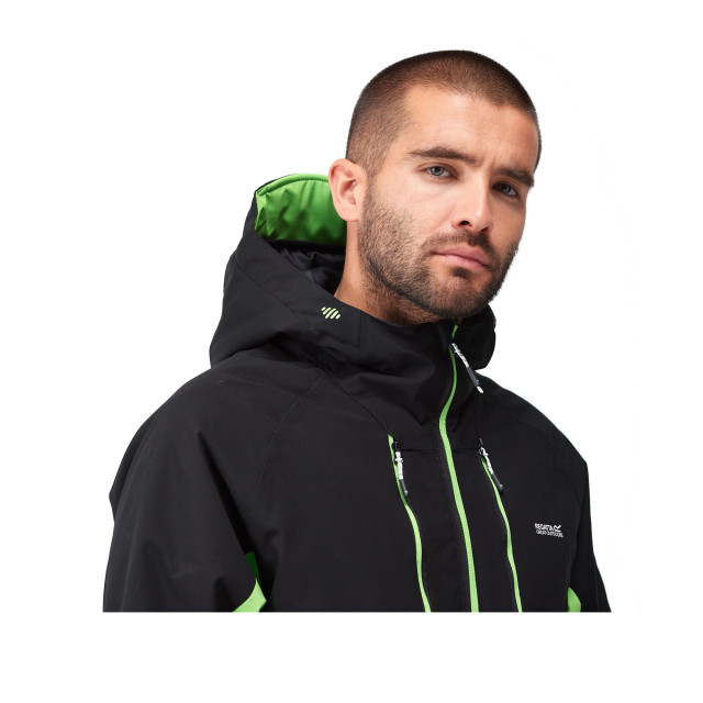 Regatta Heren highton iii stretch gewatteerde jas UTRG8127_blackjasminegreen large