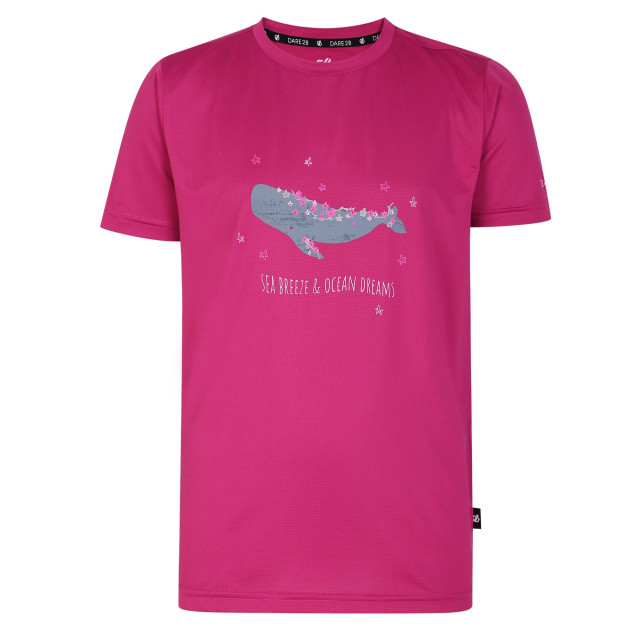 Dare2b Kinderen/kinderen amuse walvis t-shirt UTRG8728_fuchsia large