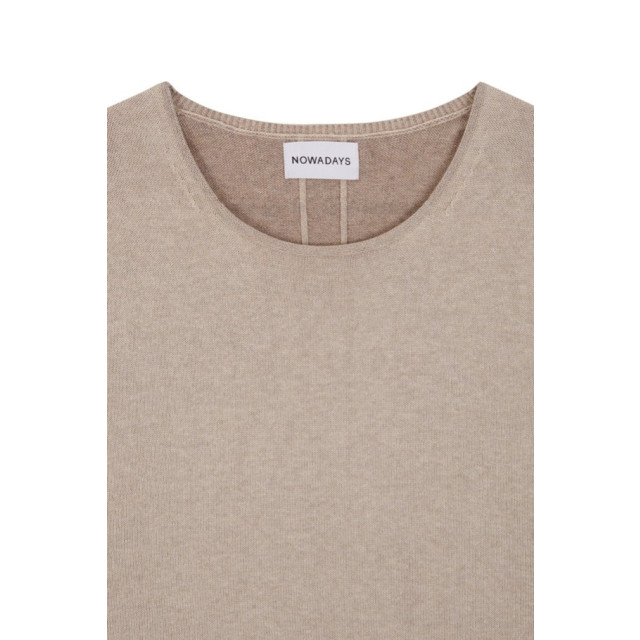 Nowadays Nowdays sweater plated knit wooden ash nai0208d2 243 NAI0208D2 243 large
