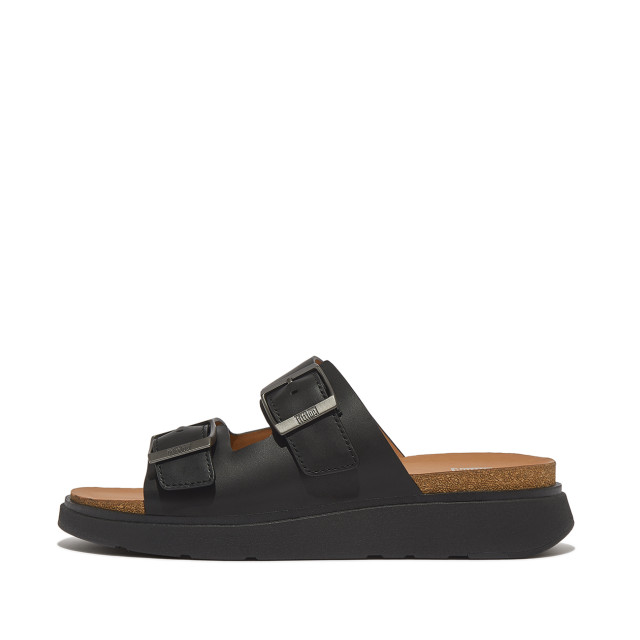FitFlop Gen-ff buckle two-bar leather slides GY8 large