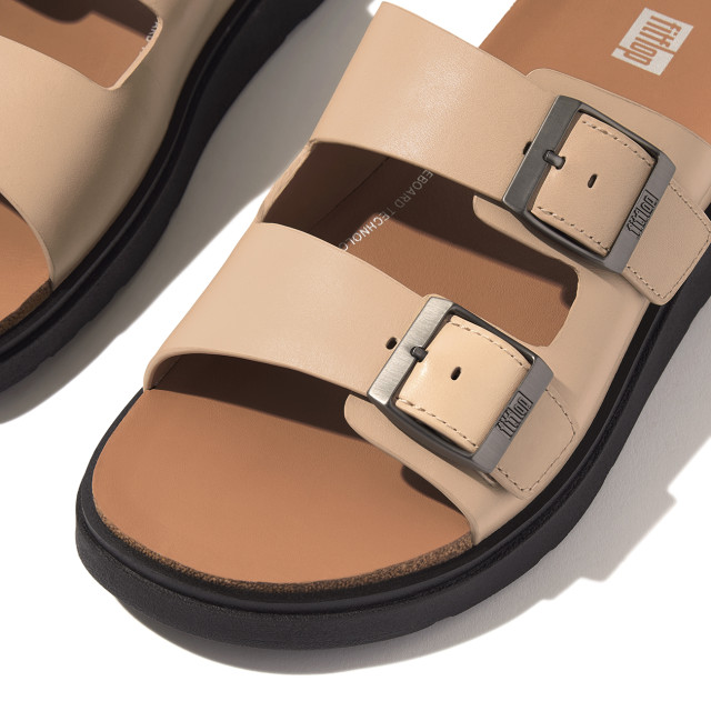 FitFlop Gen-ff buckle two-bar leather slides GY8 large