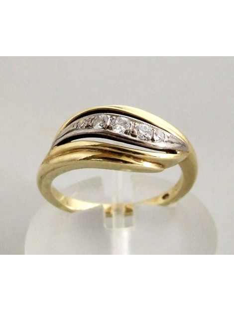 Casio Bicolor ocn diamanten ring 239K88-4968OCC large