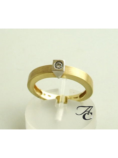 Atelier Christian Gouden ring met diamant 2D3I23-6466AC large