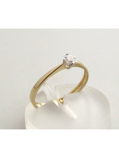 Christian Vierpoots gouden ring met zirkonia 39R023-4747JC large