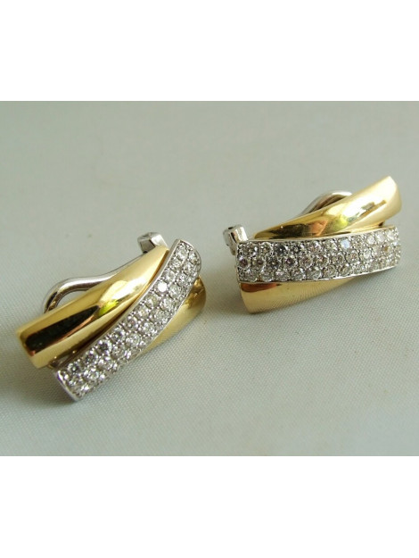 Christian 18 karaat gouden oorbellen met diamant 23E873-7812OCC large