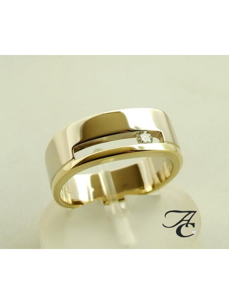 Atelier Christian Gouden ring met briljant 73U278-0400AC large