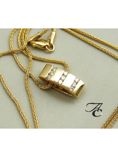 Atelier Christian Collier en hanger met diamanten 78L0393-3966AC large