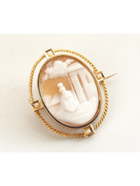 Christian Gouden broche camee 478K832-5604JC large