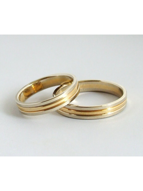 Christian 18 karaat wit- en geel gouden ring 1289712JC large