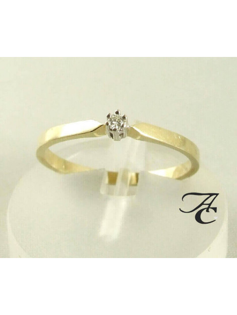 Atelier Christian Gouden ring met diamant 675D4-0550AC large