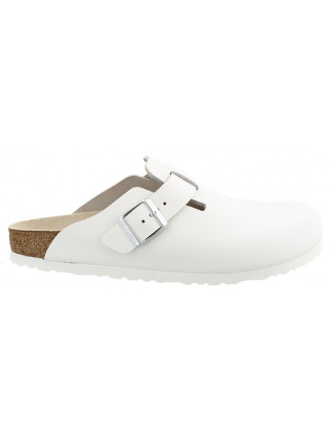 white leather birkenstock boston