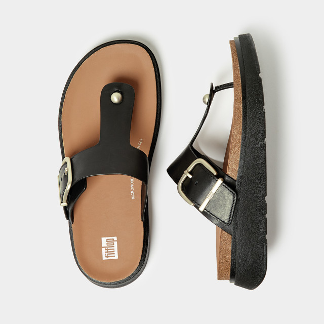 FitFlop Gen-ff buckle leather toe-post sandals HE7 large