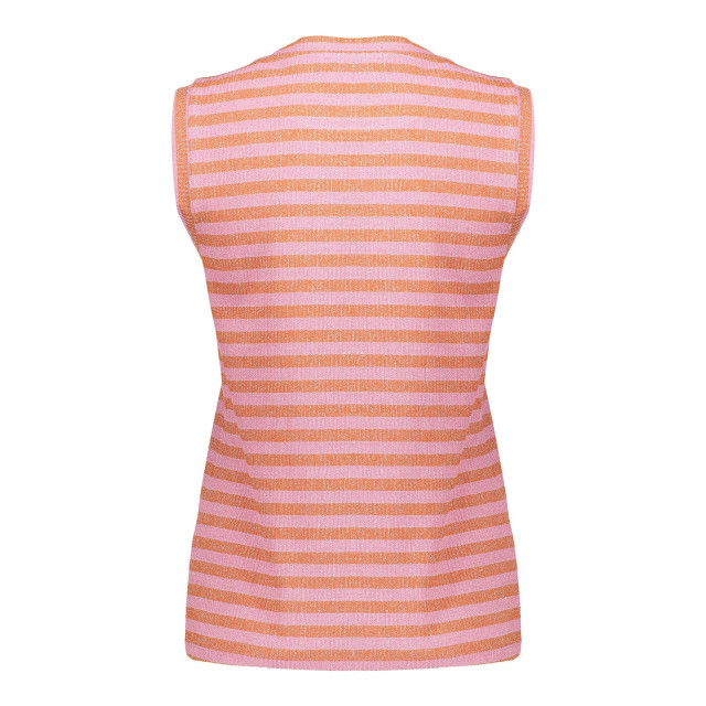 Geisha 42102-41 250 t-shirt lurex stripes orange/soft pink 42102-41 250 large