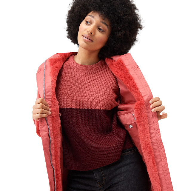 Regatta Dames romine waterdichte parka UTRG8077_mineralred large