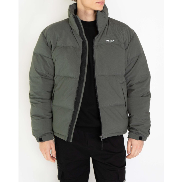 Olaf Hussein Heren puffer jacket M140604-DARK GREEN large