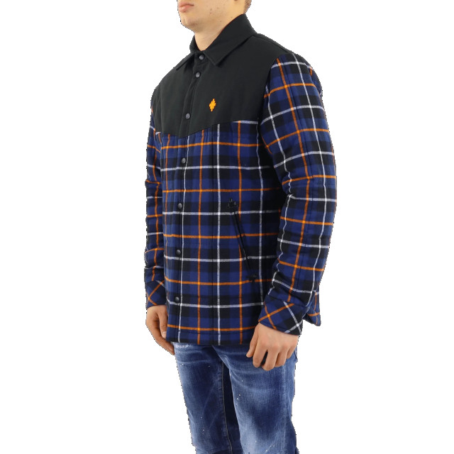 Marcelo Burlon Heren cross check padded overshirt CMEA181F22FAB001-4920 large