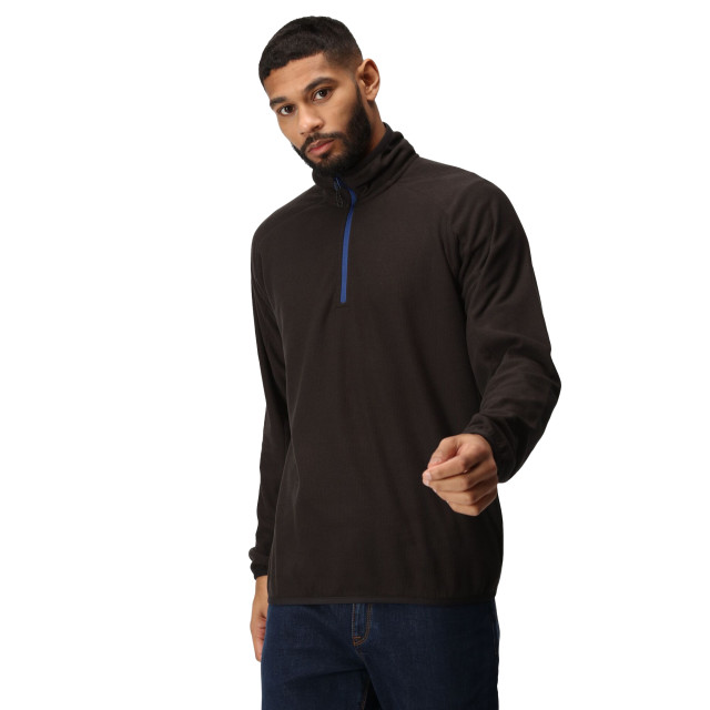 Regatta Heren navigate half zip fleecejack UTRG9760_blacknewroyal large