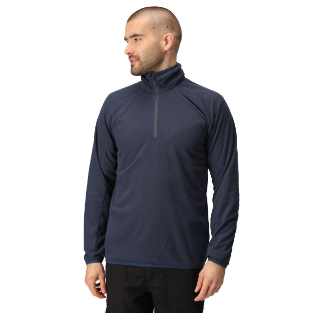 Regatta Heren navigate half zip fleecejack UTRG9760_navysealgrey large