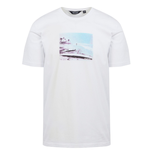 Regatta Heren cline viii strand t-shirt UTRG9862_white large